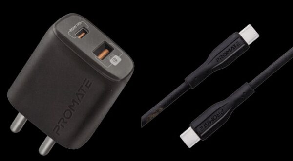 Promate 25W Charger and 60W Cable